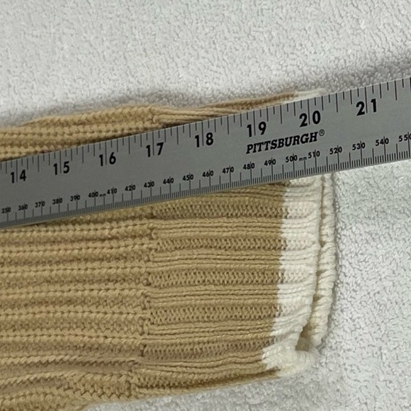 Sanctuary Quarter Zip Sweater Large in Classic Tan - Picture 14 of 15